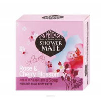 Shower Mate Romantic Rose Cherry Blossom Soap