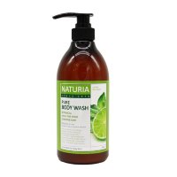 Naturia Pure Body Wash Wild Mint & Lime 750ml.